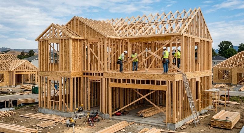 Building Addition Framing in Conroe, TX