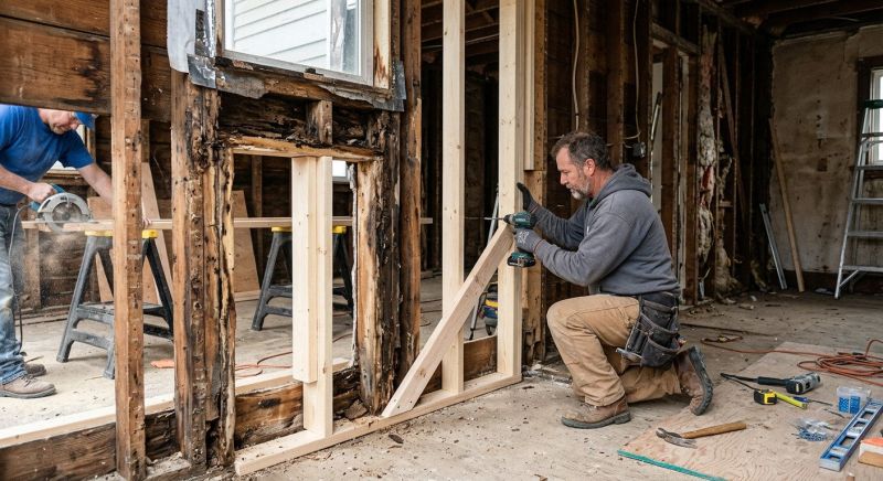 Structural Framing Replacement in Kansas City, KS